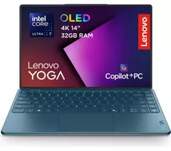 LENOVO Yoga Slim 9 14" Laptop, Copilot+ PC - Intel Core Ultra 7, 1 TB SSD, Teal